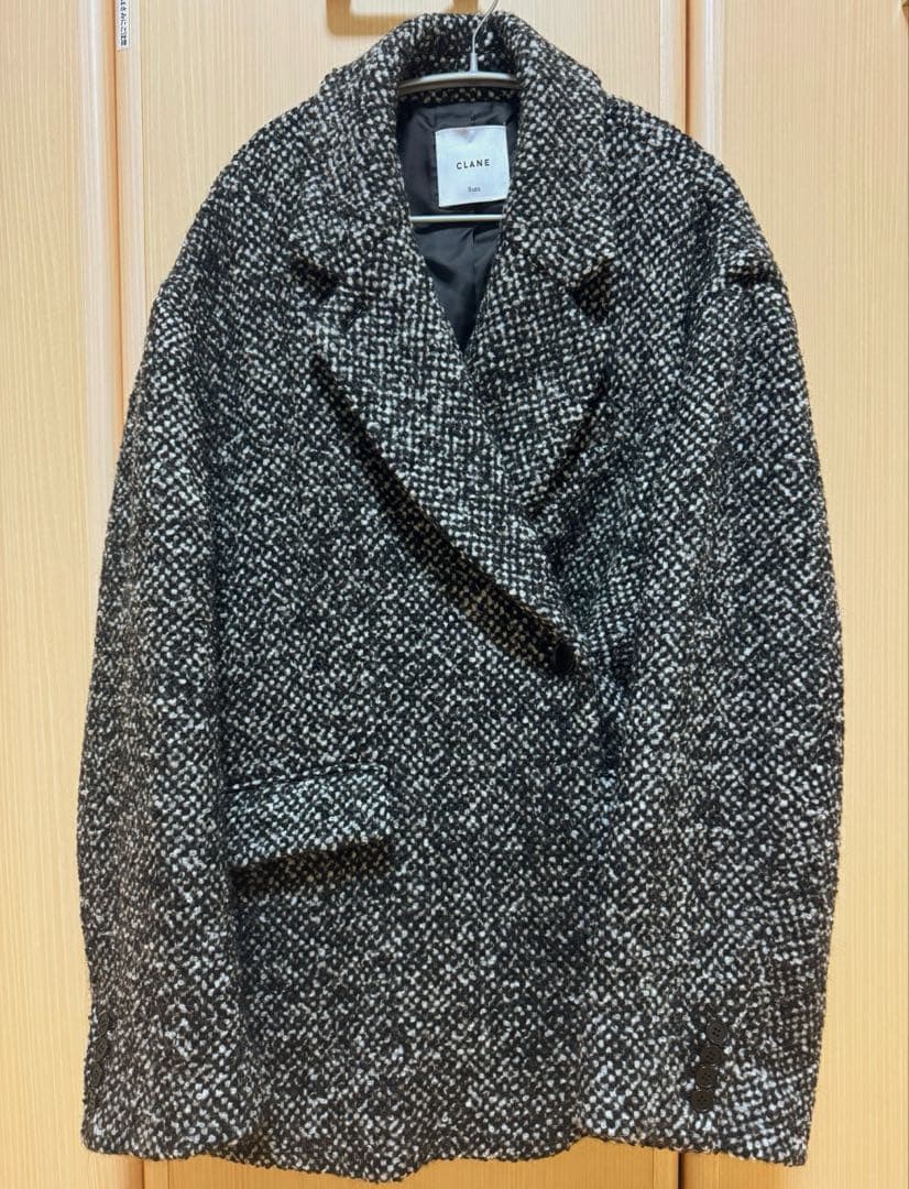 【美品】CLANE ツイード コート SuzuHirosex オーバー
