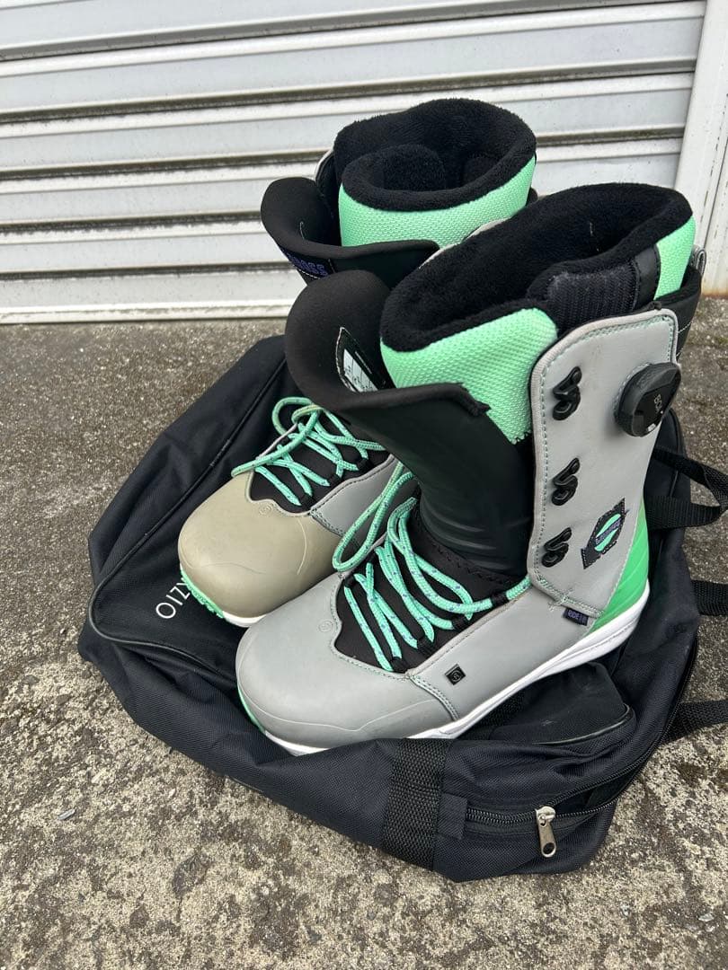 RIDE BOARD CO. FUSEブーツ US9.5 グレー/ミント