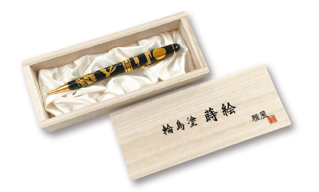 セキセイ 輪島塗 蒔絵 雅風 鹿 ボールペン AX880800