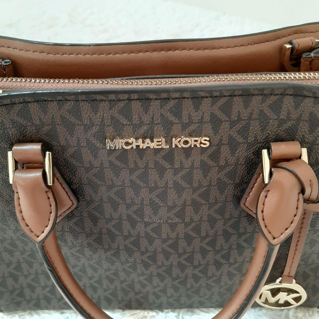 MICHAEL KORS　マイケルコース　ハンドバッグ　チャーム付き　ブラウン