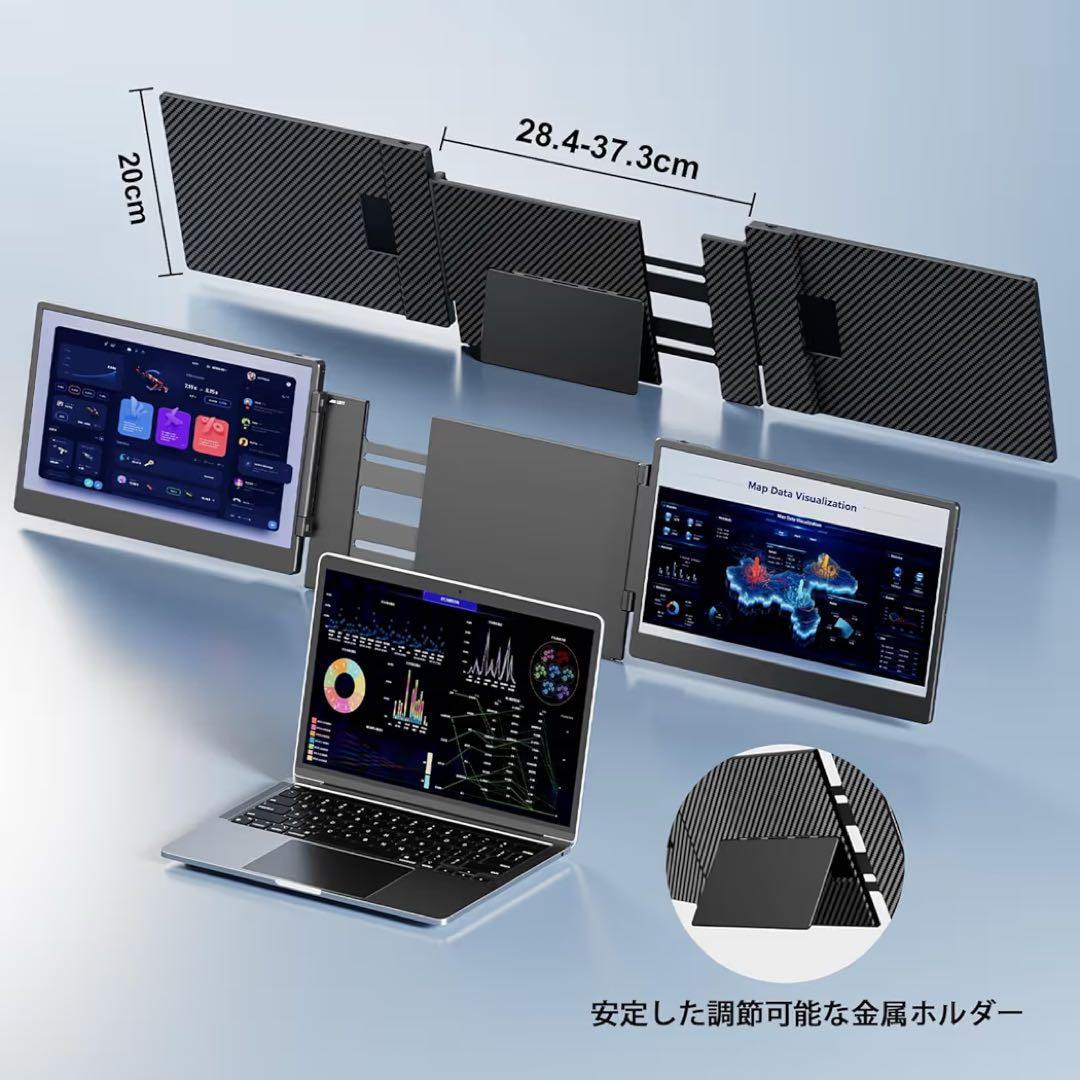 新品S3ノートパソコン デュアルモニター14インチ FHD 1080P IPS