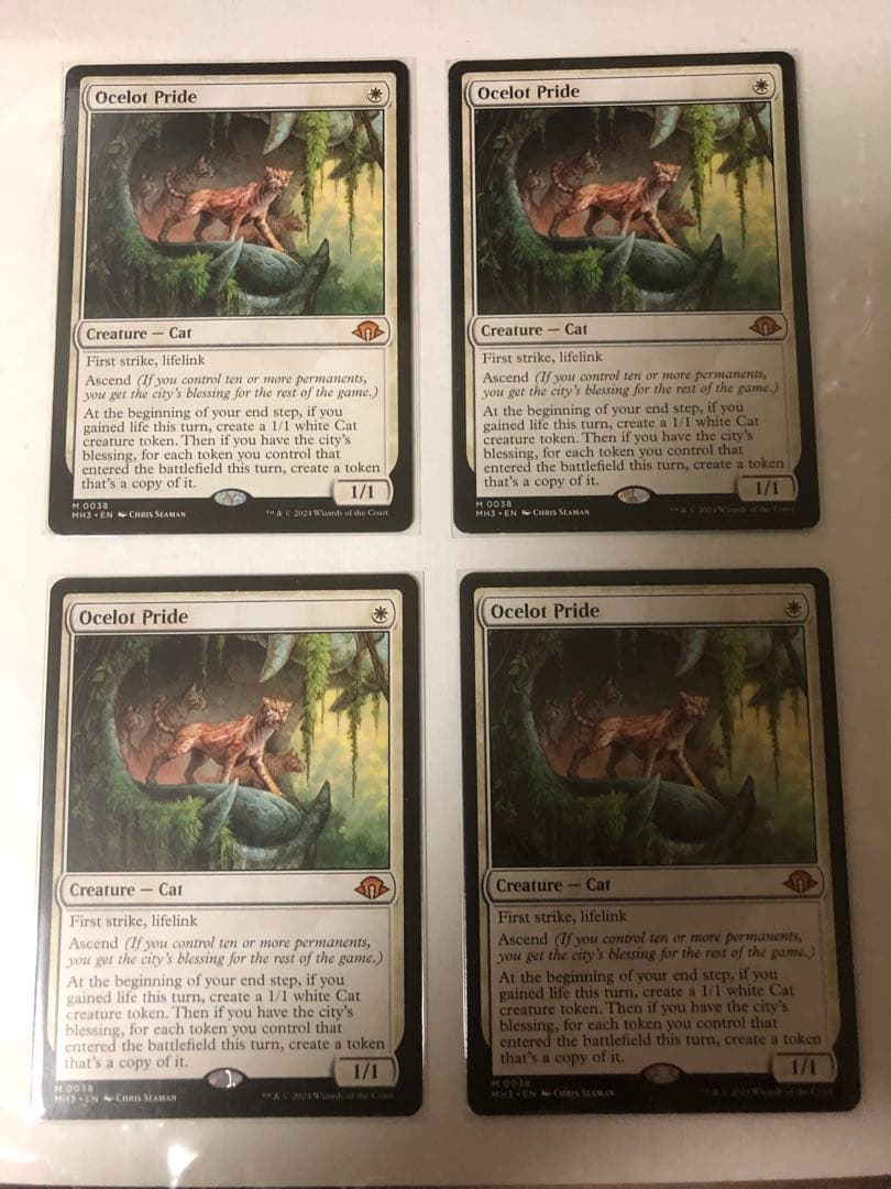 MTG オセロットの群れ　英語 4枚セット