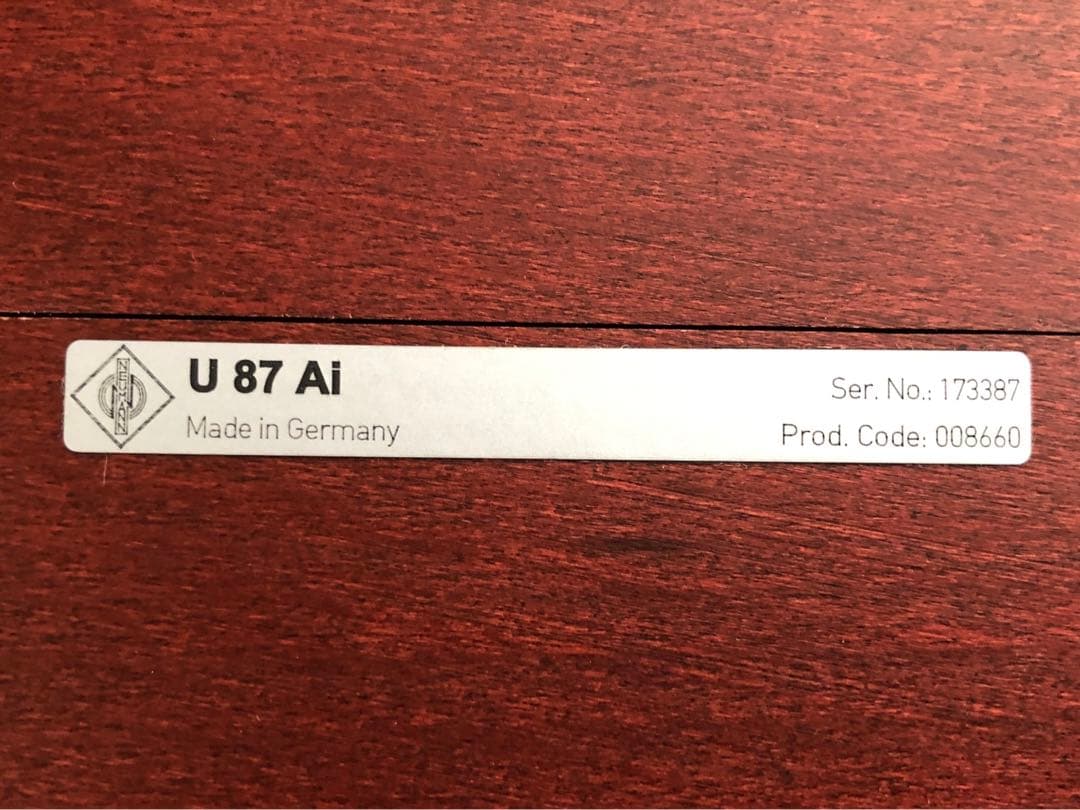 配信機器・PA機器・レコーディング機器 Neumann U87Ai