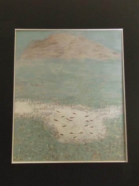 石川義、【『はりよ』の居る世界】、希少な額装用画集より、新品額装付