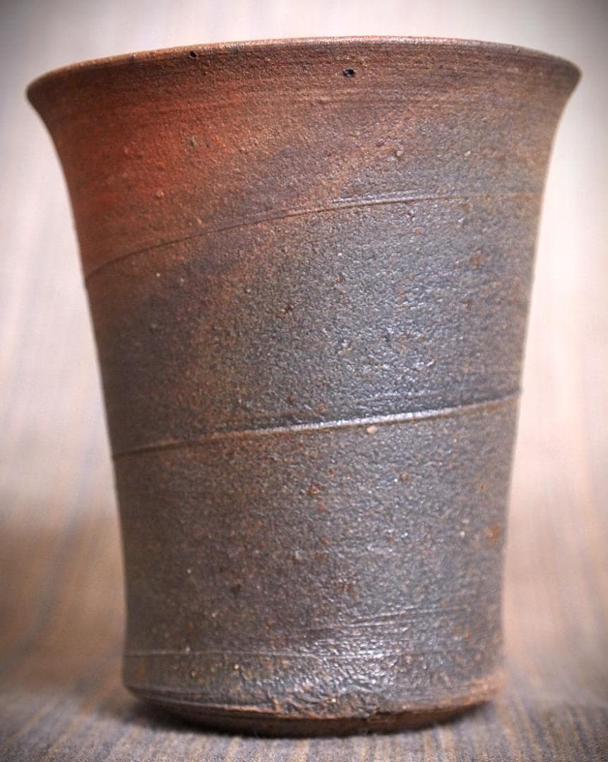 人気作家★中里隆★唐津南蛮麦酒器B★緋色