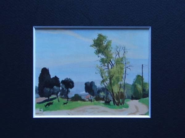 アルベール・マルケ、小道、希少画集画、新品高級額装付