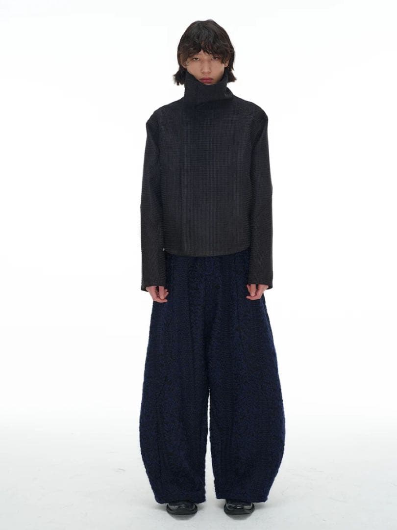 JCAESAR ZIPPER-JACKET WITH H斜めジップジャケット短丈