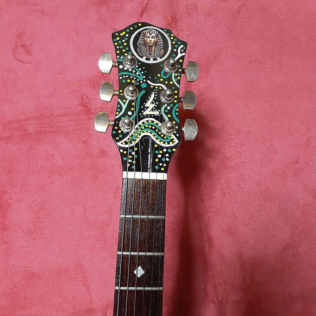 【良・美品】アメーバペイント・hideモデル。モッキンバードエレキギター。