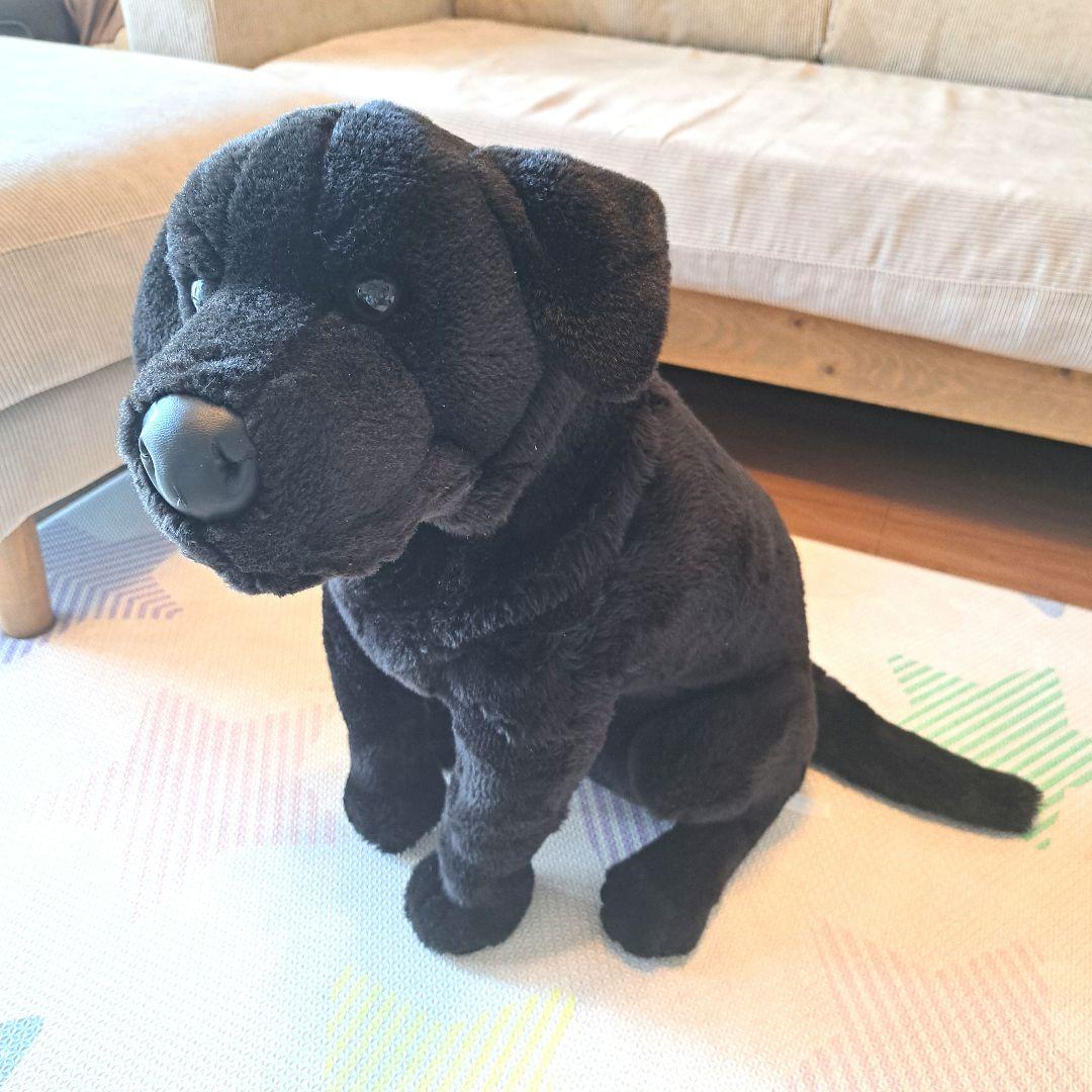 ラブラドール　アニマルアレイ　ぬいぐるみ　ブラック　等身大　ビッグサイズ　犬　黒