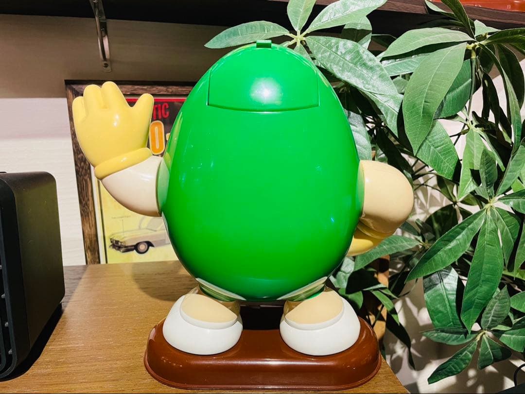★超々激レア★ M&M's エムアンドエムズ ピーナッツ ディスペンサー 緑