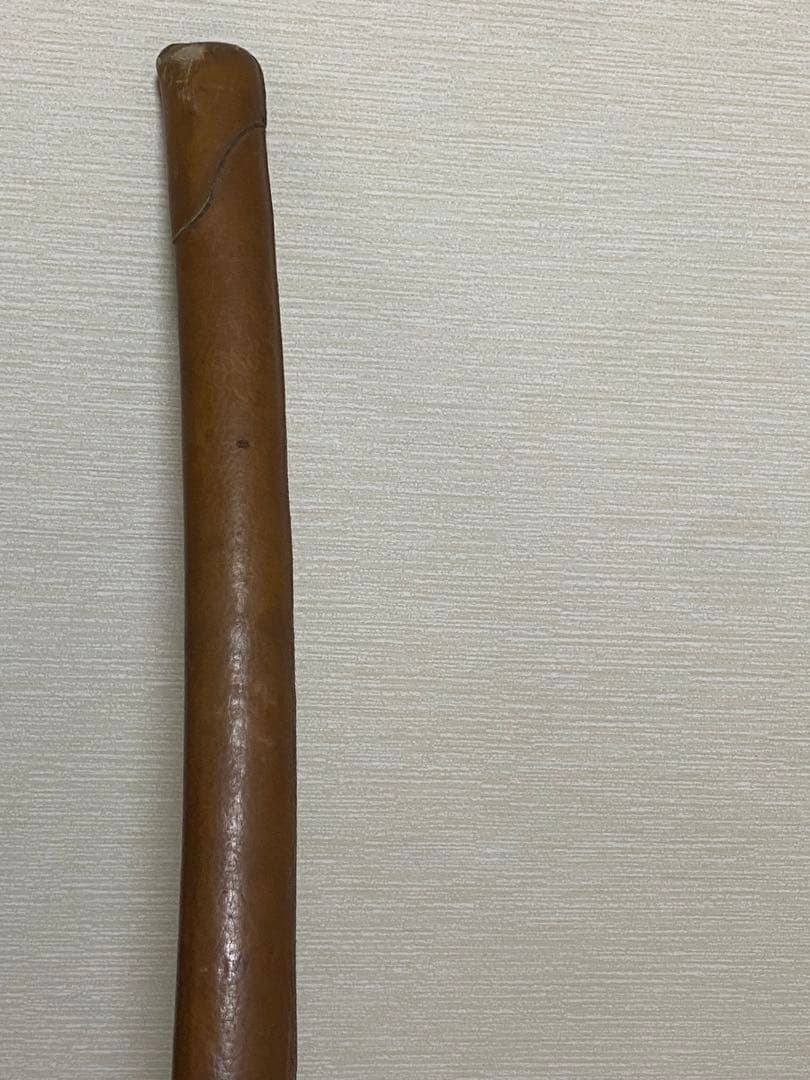 軍刀革鞘付き竹刀日本刀模造刀日本軍指揮官刀全長100cm