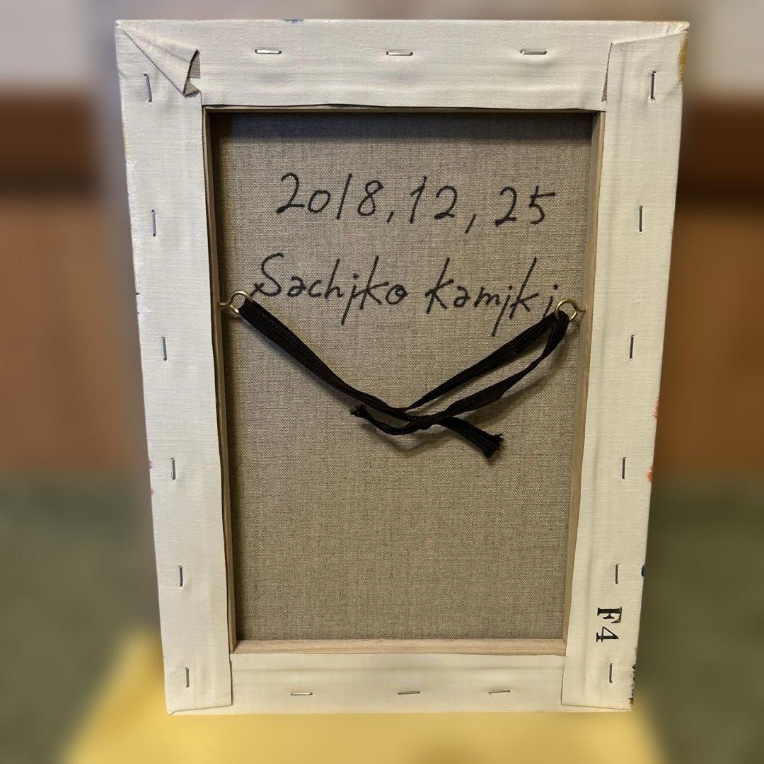 正規品）神木佐和子　４号　現代アート原画絵画検索用）バンクシー草間弥生カウズ油彩