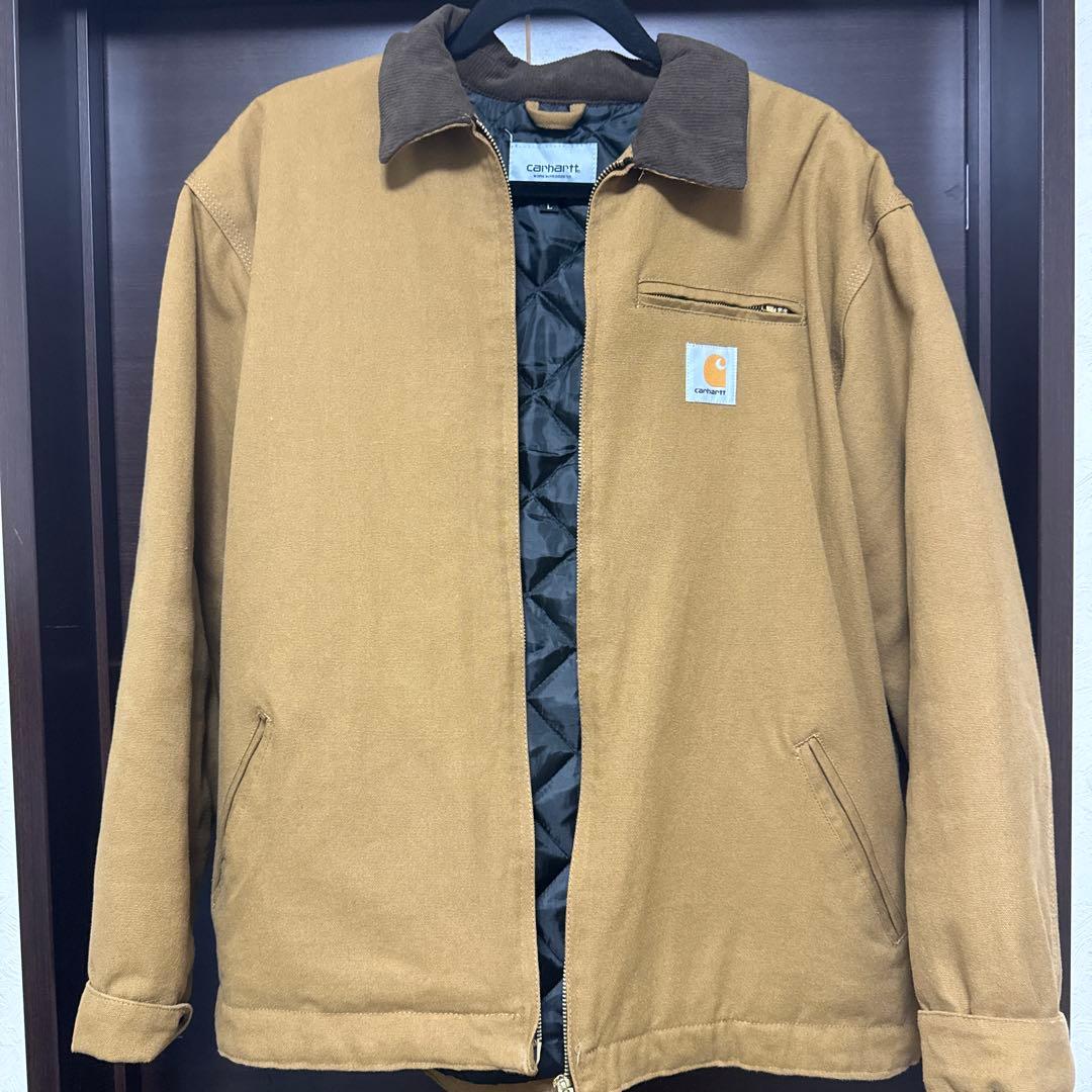carhartt コーデュロイ襟 ブラウンジャケット L