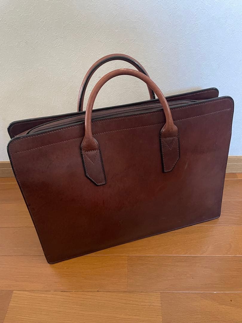 Samsonite ブラウンレザービジネスバッグ