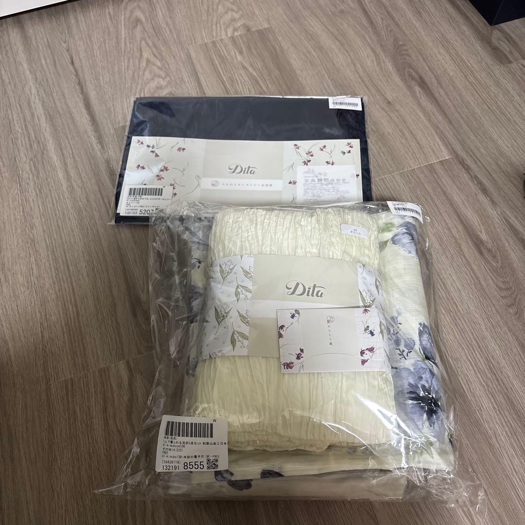 Dita浴衣 新品未使用未開封 水彩の雪月花(涼)