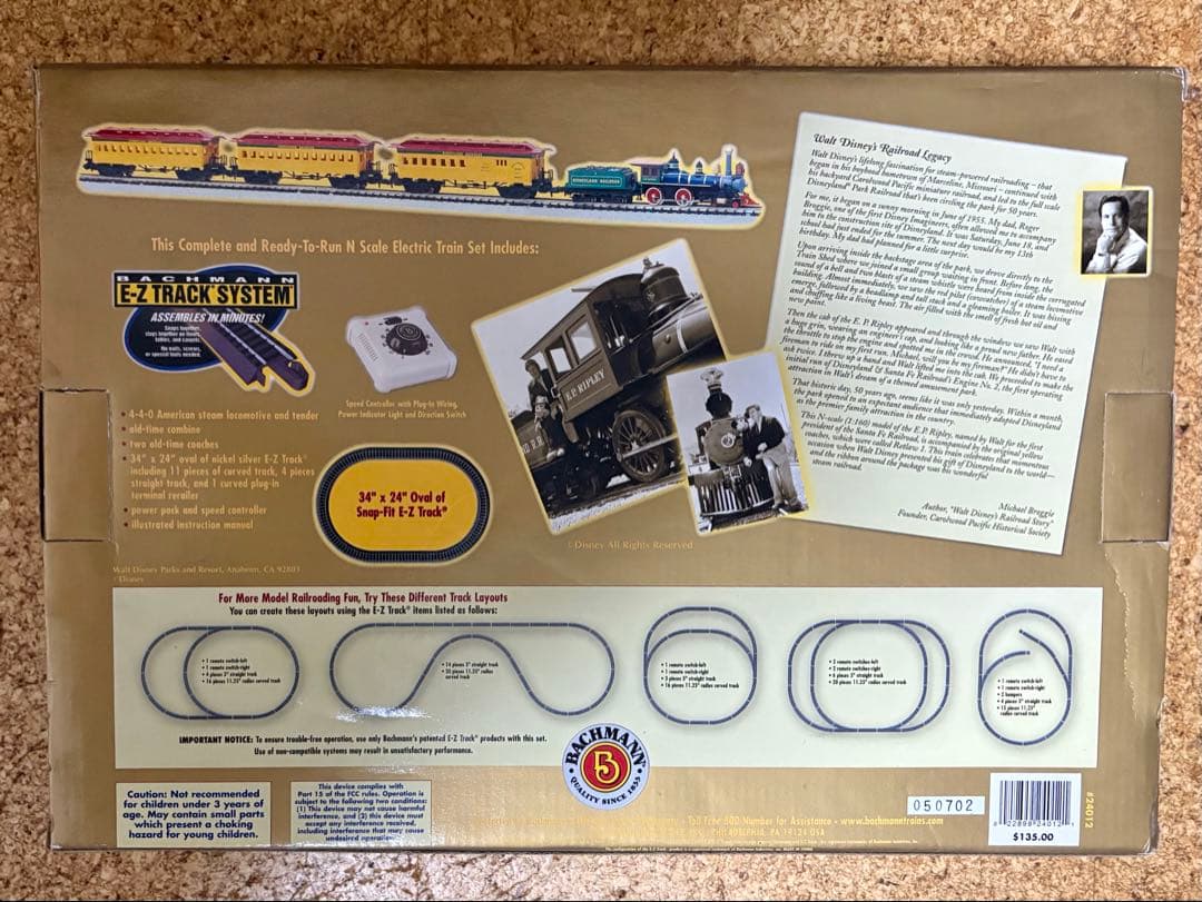 お*る様 ディズニーランド鉄道 開園50周年記念限定 Nスケール 電動鉄道セット