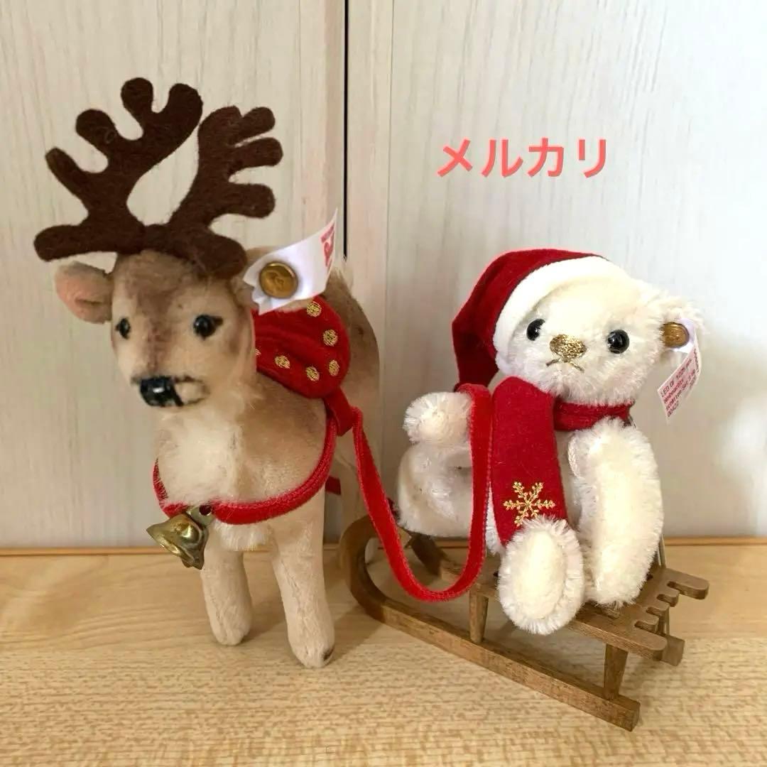 シュタイフ　クリスマススレイ（ソリ）セット