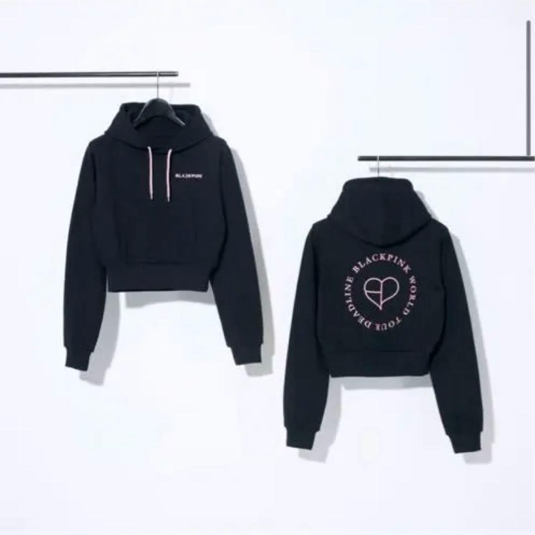 BLACKPINK DEADLINE プルオーバーフーディー　ショートサイズ