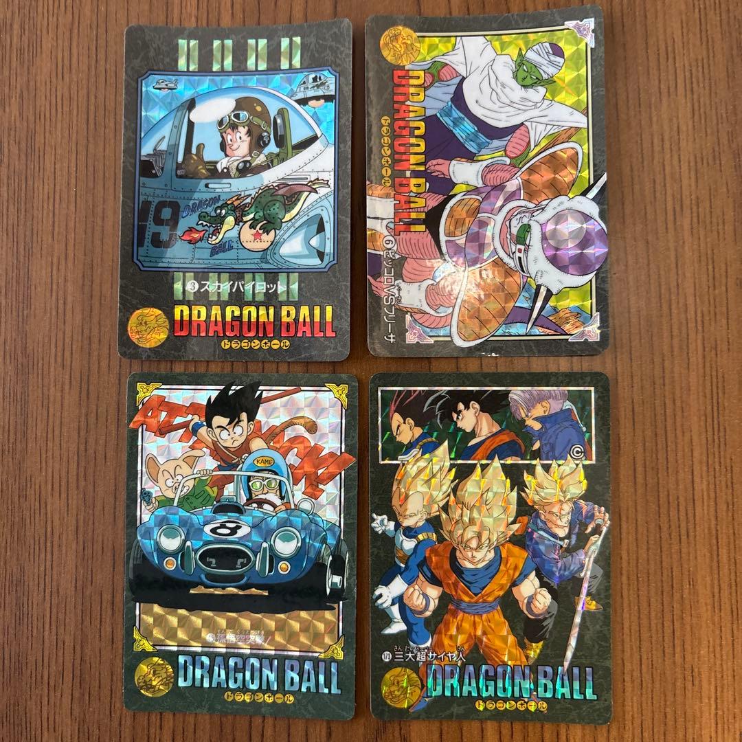 ドラゴンボール　ビジュアルアドベンチャー　カードダス　当時物　4枚まとめ売り