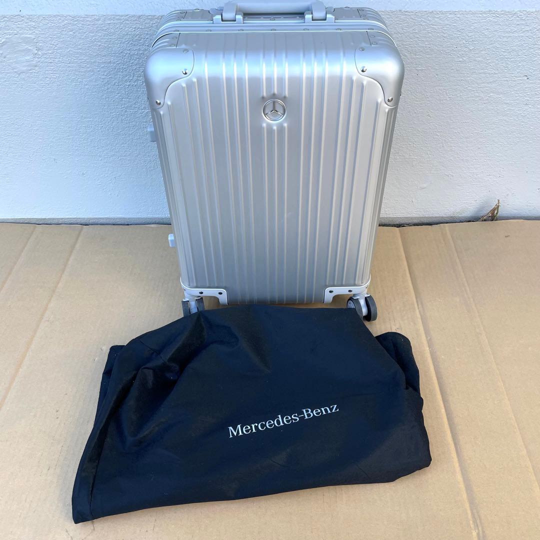 メルセデスベンツ オリジナル アルミ スーツケース TSAロック 四輪 シルバー