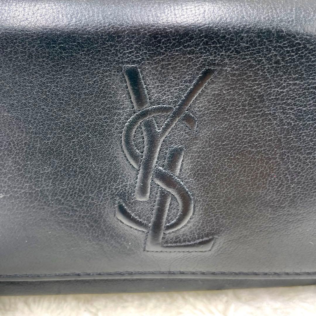 SAINT LAURENT サンローラン 長財布 カサンドラ エンボス ブラック