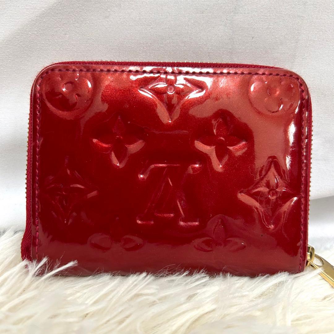 LV ルイヴィトン ヴェルニジッピーパス カードケース 小銭入れ 小物　赤