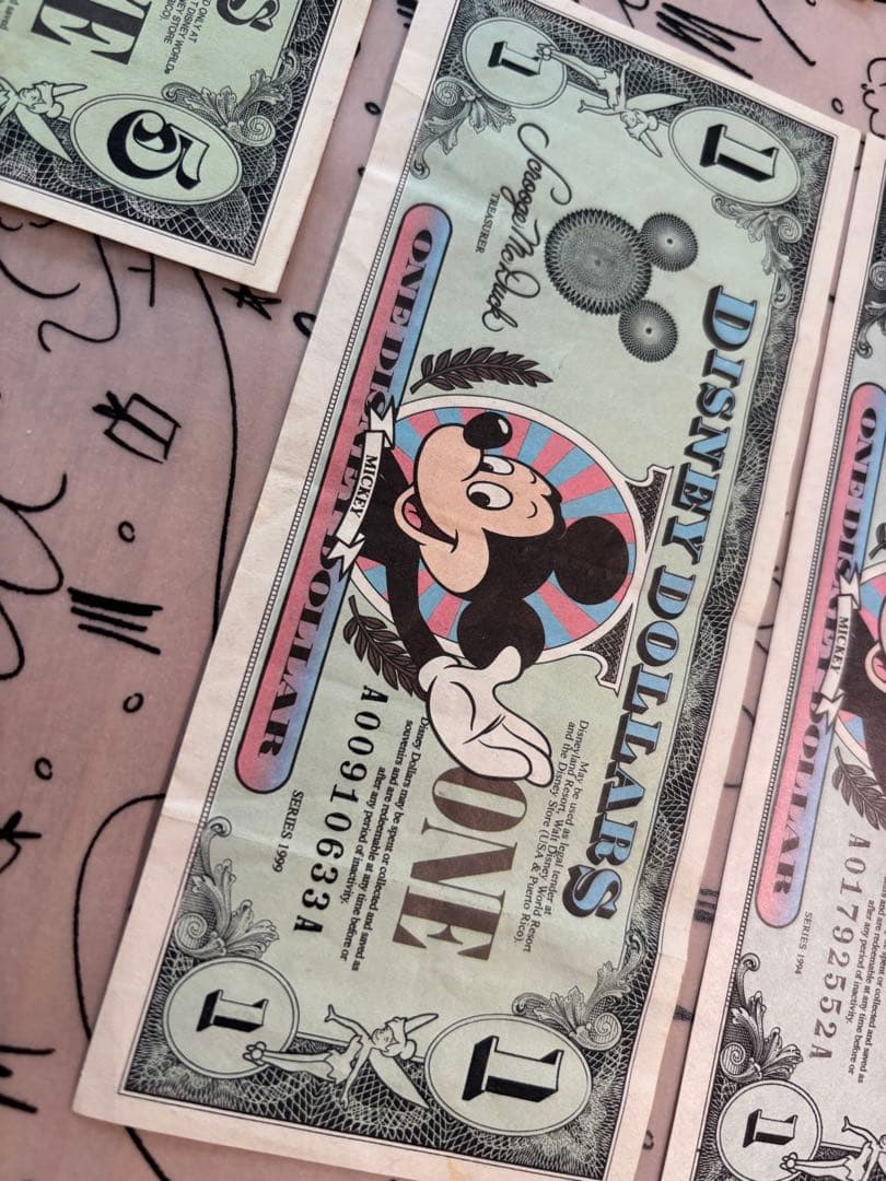 【即日発送】ディズニーダラー　Disney Dollars