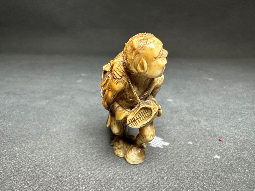 極上　鬼　置物　根付　印籠　天然素材　アンティーク　骨董　飾り物　古美術品