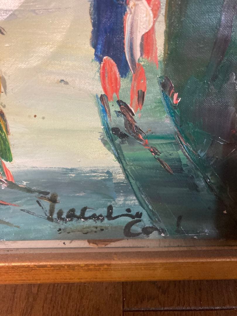 絵画　街並み