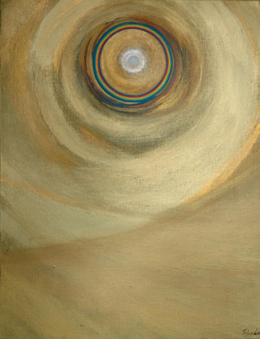 油絵 菅家令子 絵 絵画インテリア額付(青緑+金色の枠)F6-G252023祈り