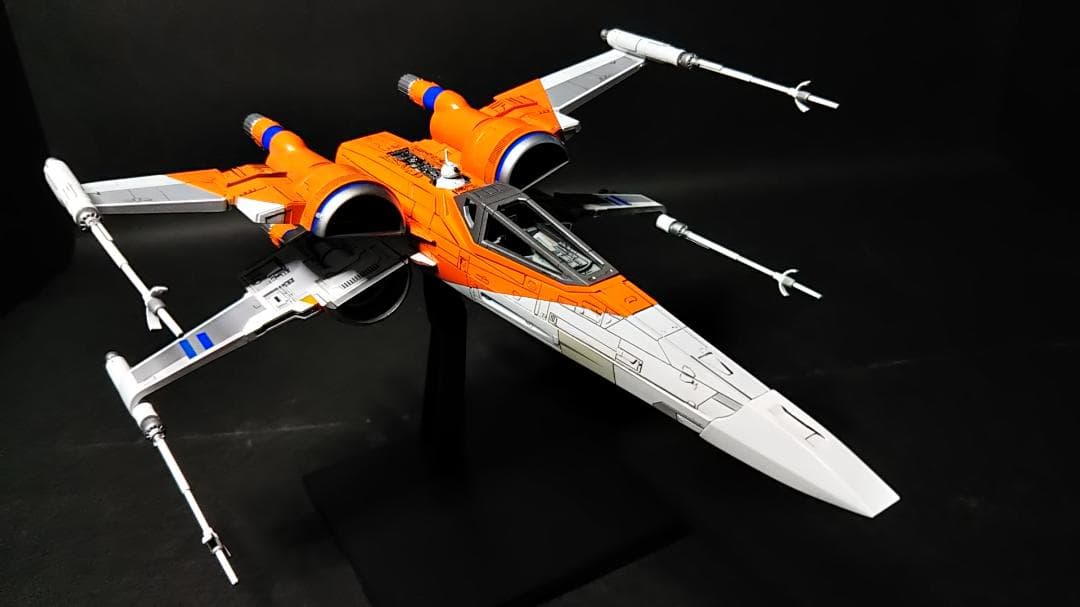 電飾改　1/72 Xウイング・ファイター ポー専用機　完成品