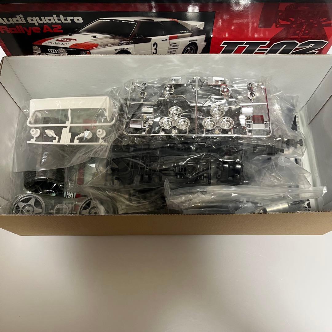 タミヤ 1/10RC アウディ クワトロ ラリー A2 (TT-02シャーシ)