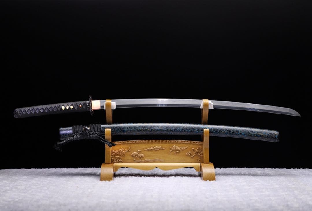 赤尾青竹 高級本格居合刀 同田貫 太刀 武蔵 大漆鞘