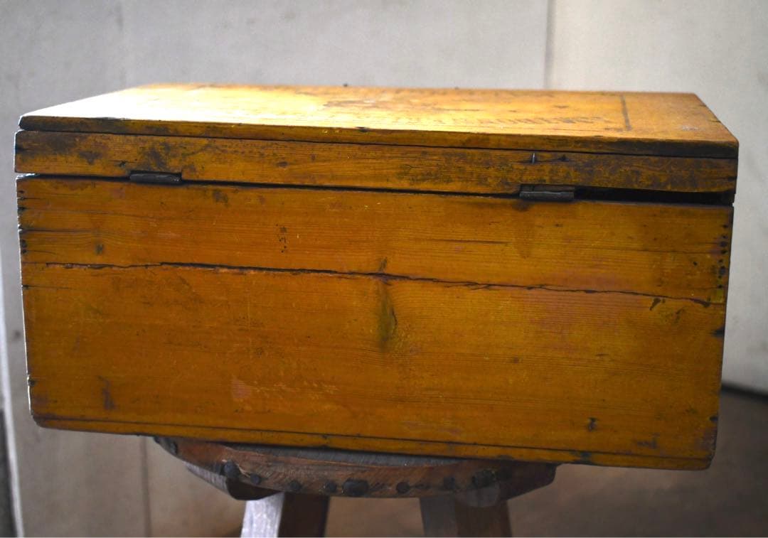 フランス　アンティーク　木箱　vintage ブロカント　1880年　襤褸