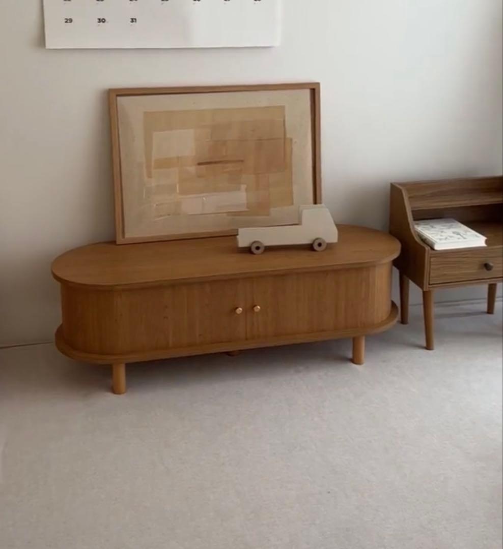 poproom 蛇腹ウッドテレビボード