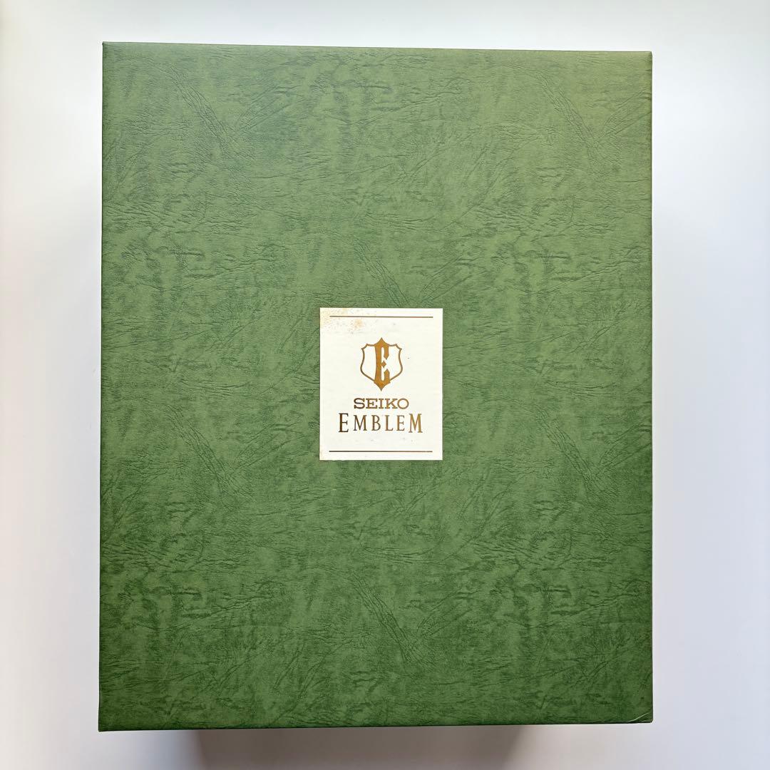 新品未使用　セイコーメロディ置時計エンブレム　木象嵌　電波置き時計　HW528B