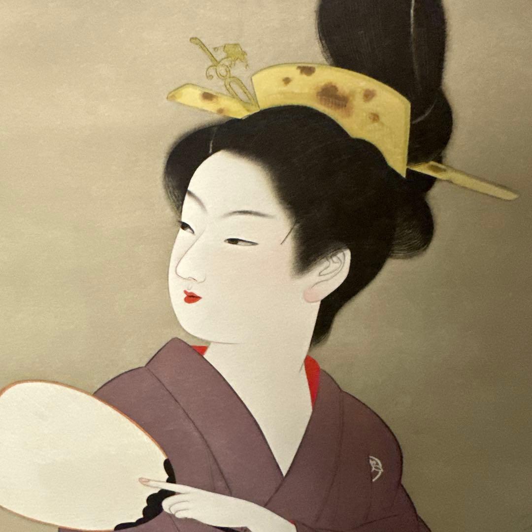 上村松園 四季の美人画 《螢》掛
