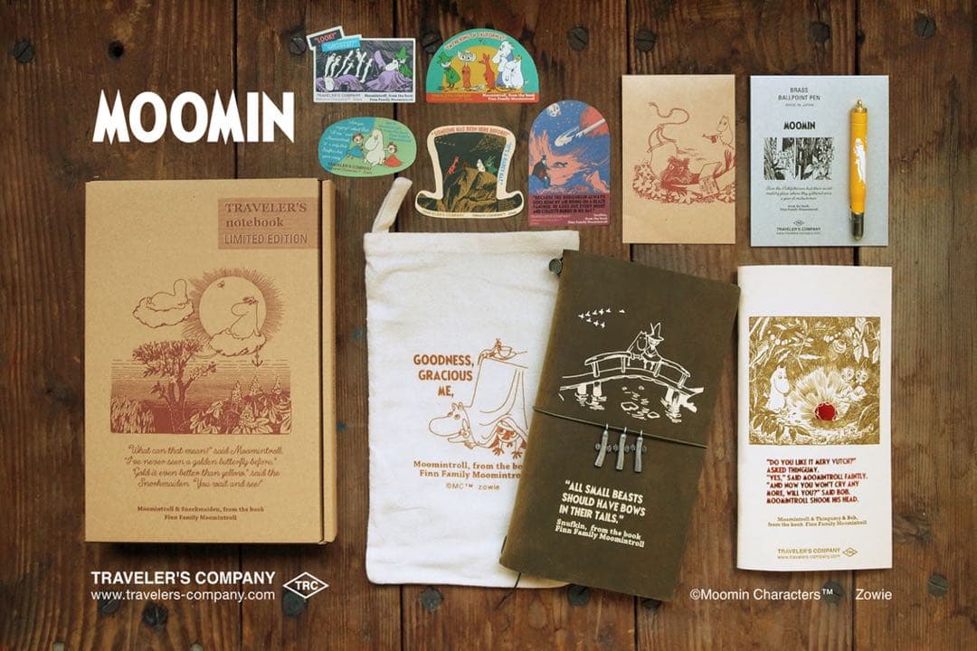 TRAVELER'S COMPANY トラベラーズノートセット　ムーミン一家