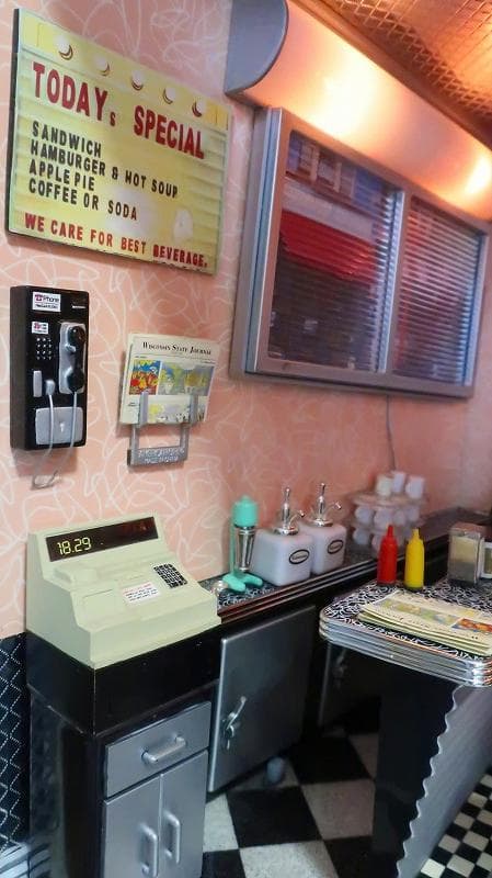 ベティのダイナー 1950s Betty’s DINER ジオラマセット