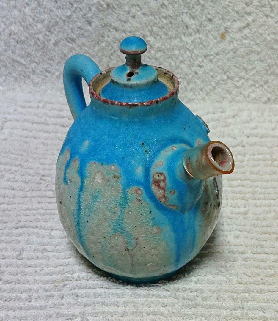 常滑山田想作急須 木箱付きA471