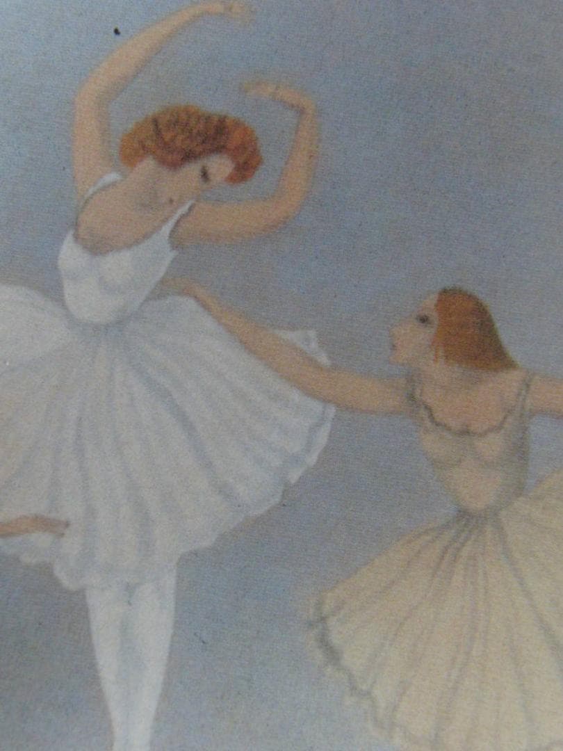 藤田嗣治、【Les trois danceuses】、希少な額装用画集より、厳選