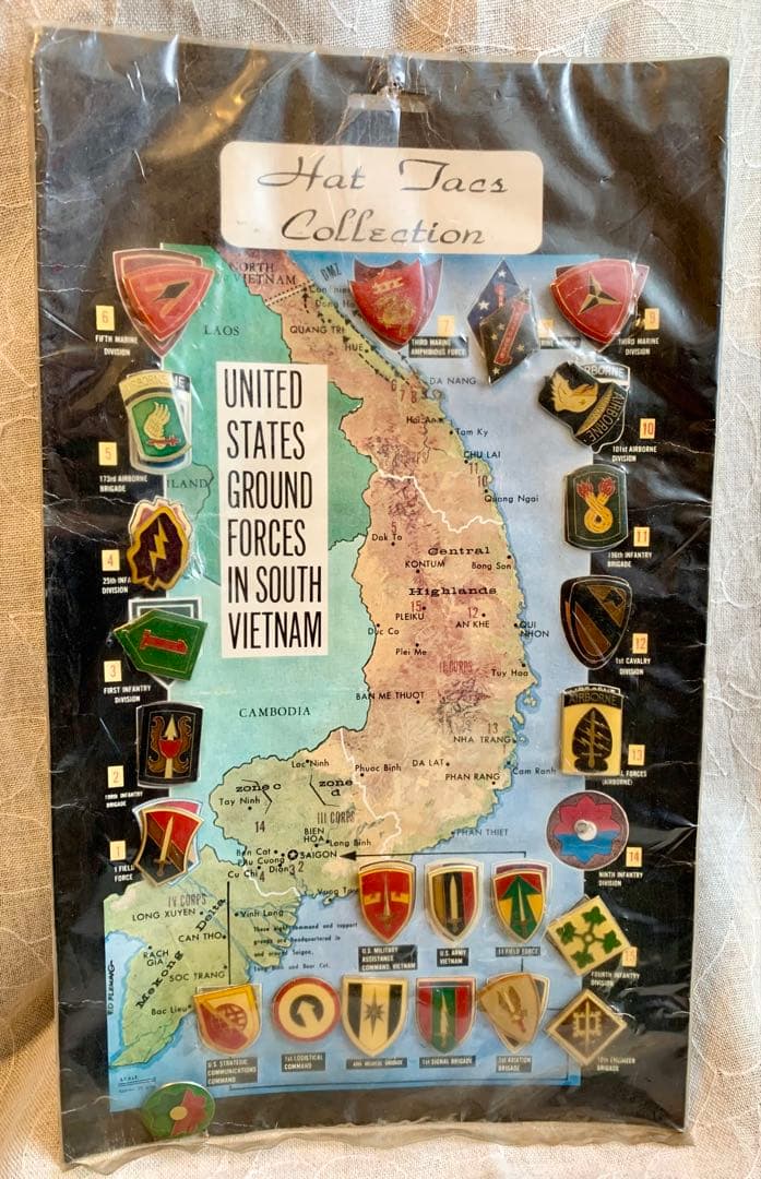 アメリカ軍ベトナム派遣部隊ピンバッジ
