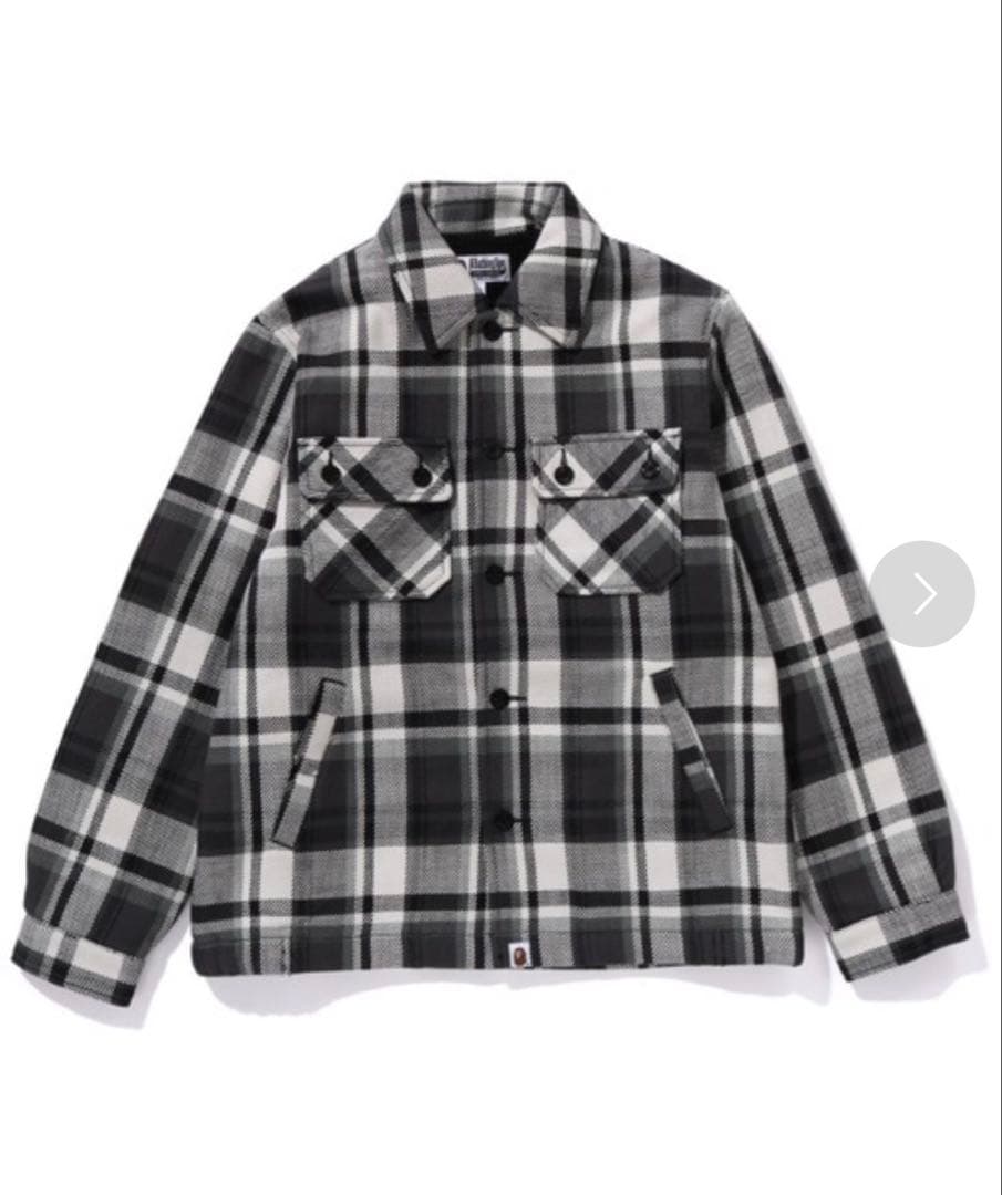 A BATHING APE CPOジャケットエイプ チェック　キムタク