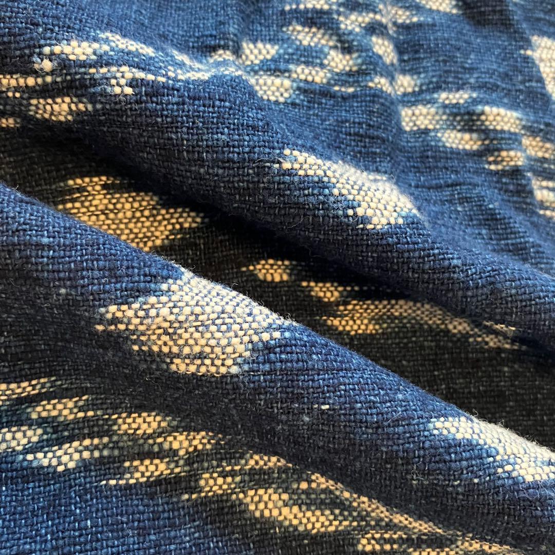 sorairo★うさとの服 藍染風・ヘンプ混 イカパンツ／巻きスカート風