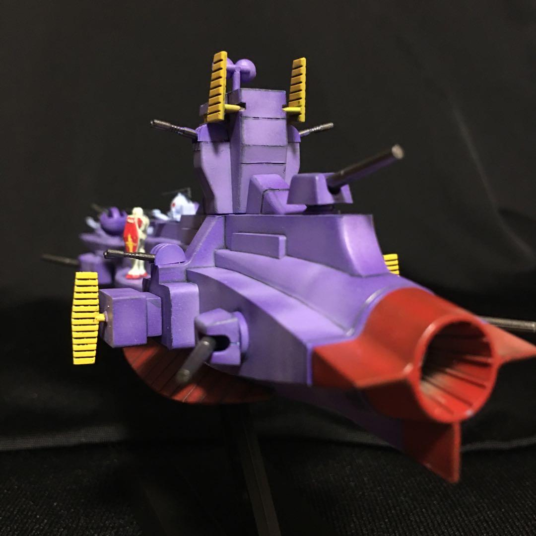 ガンダム ガンプラ 旧キット 1/1200 サラミス 完成品　戦艦