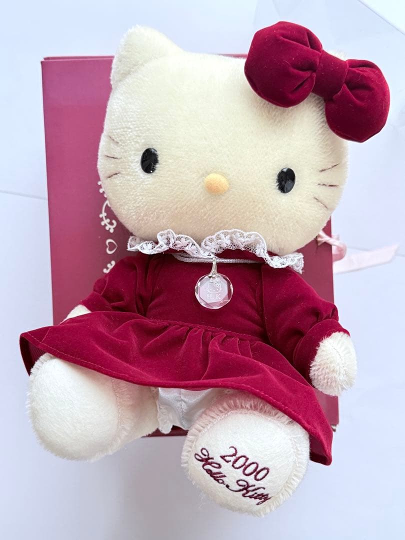ハローキティ 2000年ミレニアムモヘアドール モヘア ネックレス 箱入り