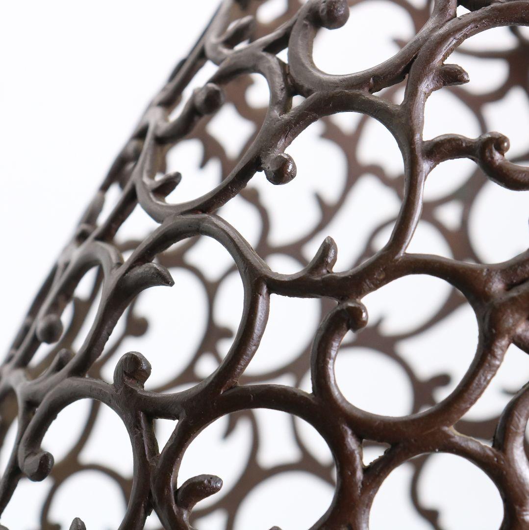 鋳師 金森浄栄作 鋳銅 蝋型 猿文 壷 花入 高岡銅器 共箱　AL826