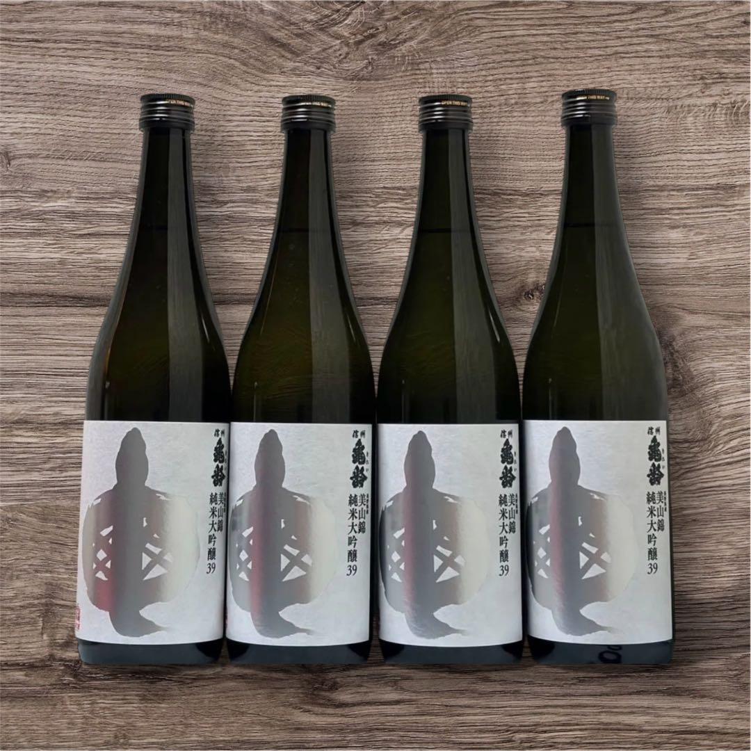 【最新新酒】岡崎酒造　信州亀齢 美山錦 純米大吟醸39　4本セット　蔵元　銀亀