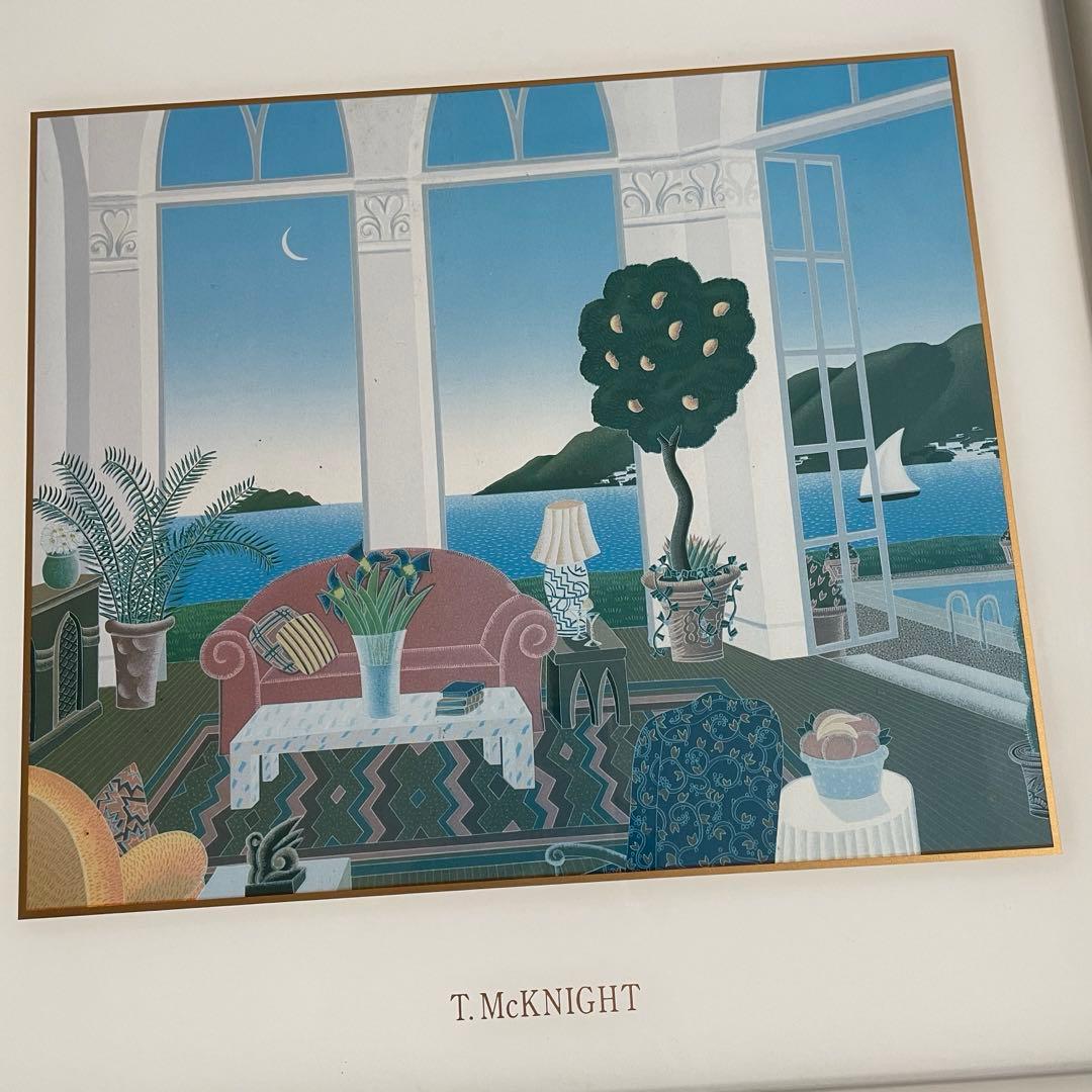 【トーマス・マックナイトT.McKNIGHT 絵画 アートポスター】レッドカウチ