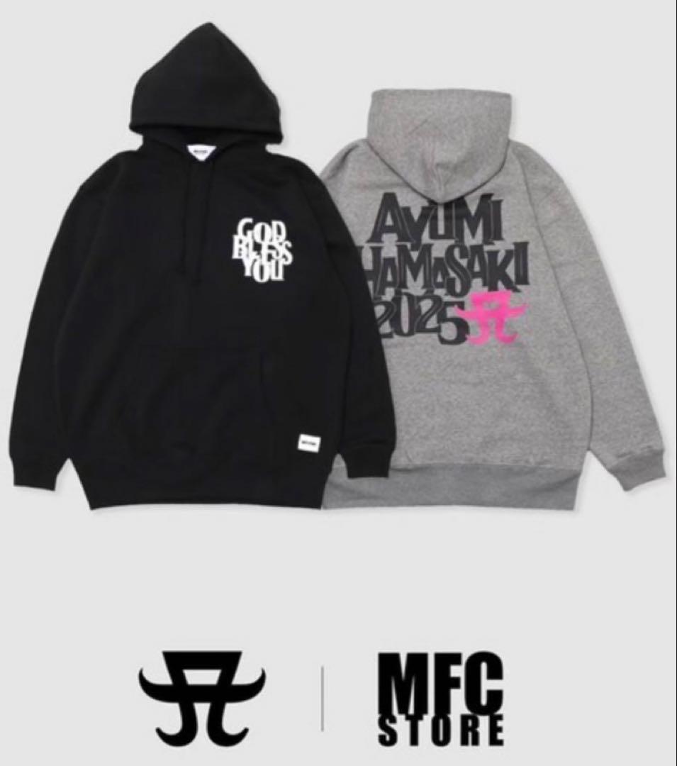 浜崎あゆみ×MFC フーディー　ブラック　Lサイズ